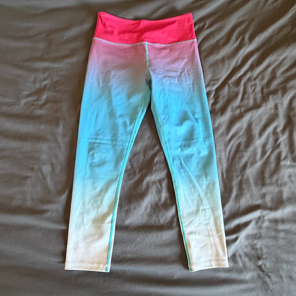 Like NEW Zyia Active Firecracker 7/8 Leggings Size 8-10